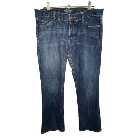 Old Navy Low Rise Dark Wash Flare Jeans - Picture 1 of 4